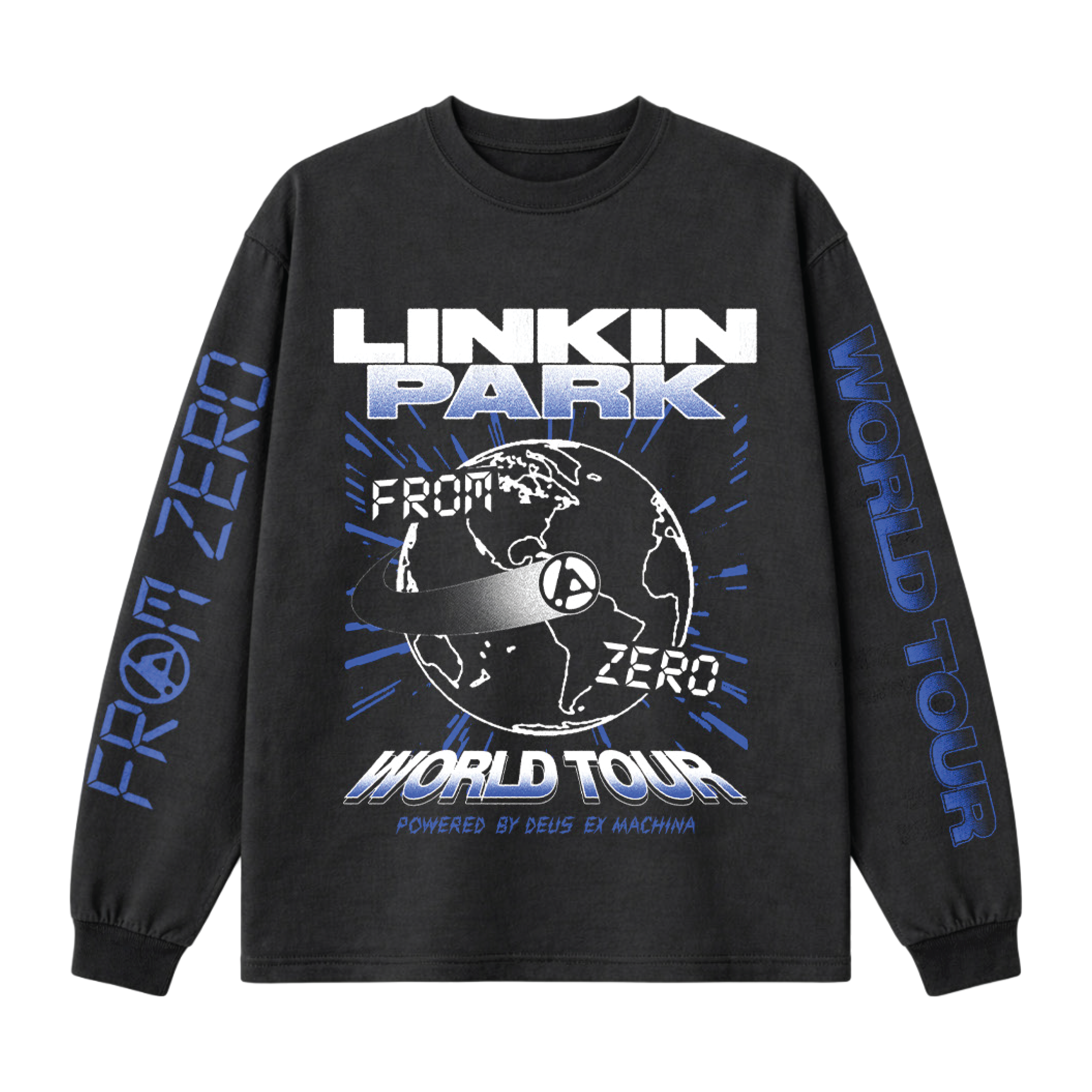 LP x DEUS FZ Countdown Black Long Sleeve Tee – Linkin Park EU