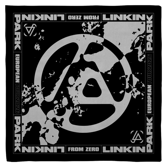 Black and white bandana with Linkin Park logo