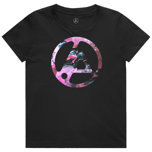 Black Linkin Park youth t-shirt with a colorful logo