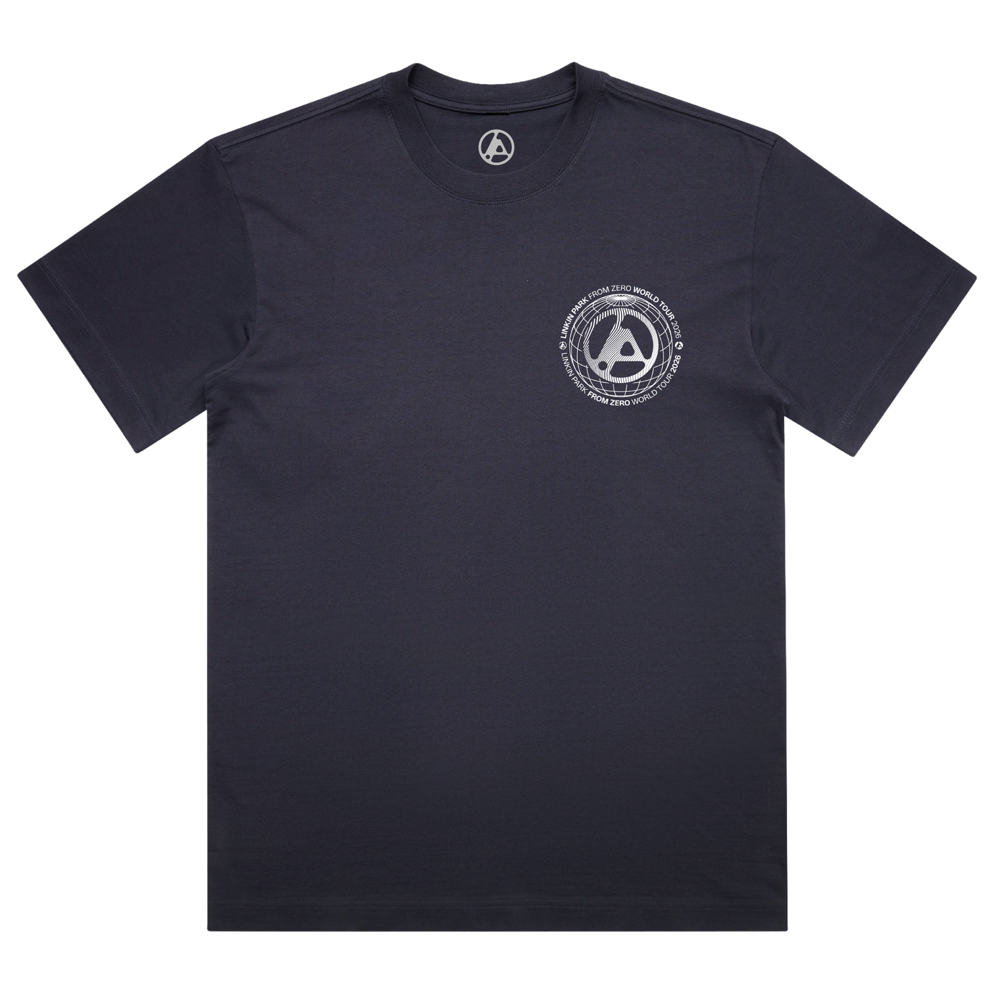 Navy blue Linkin Park t-shirt with a white logo