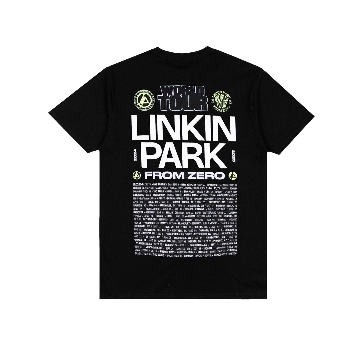 OFFICIAL FROM ZERO WORLD BLACK TOUR TEE – Linkin Park EU Official