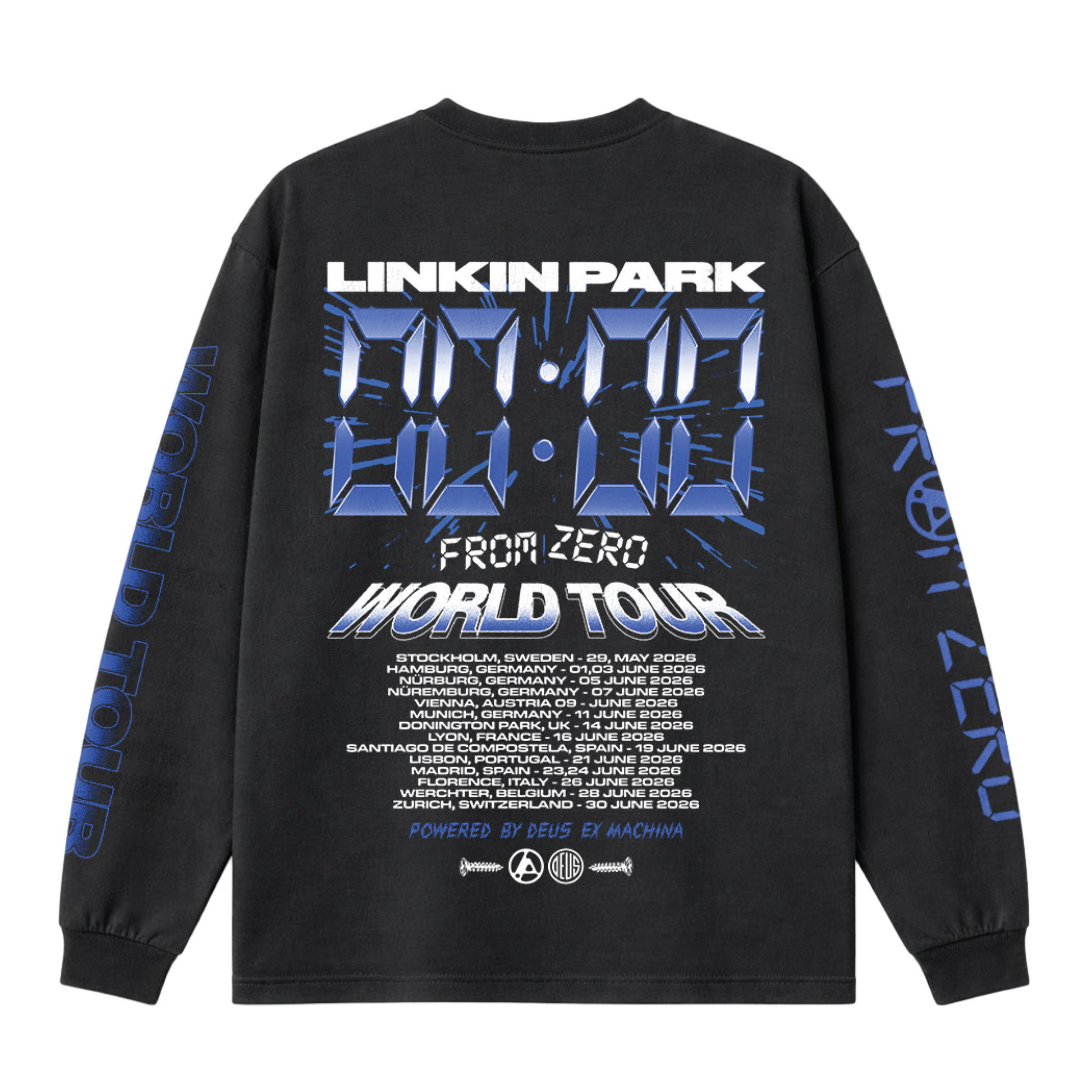 LINKIN PARKロングスリーブ　Lサイズ LP x DEUS FZ Countdown Black Long Sleeve Tee – Linkin Park EU