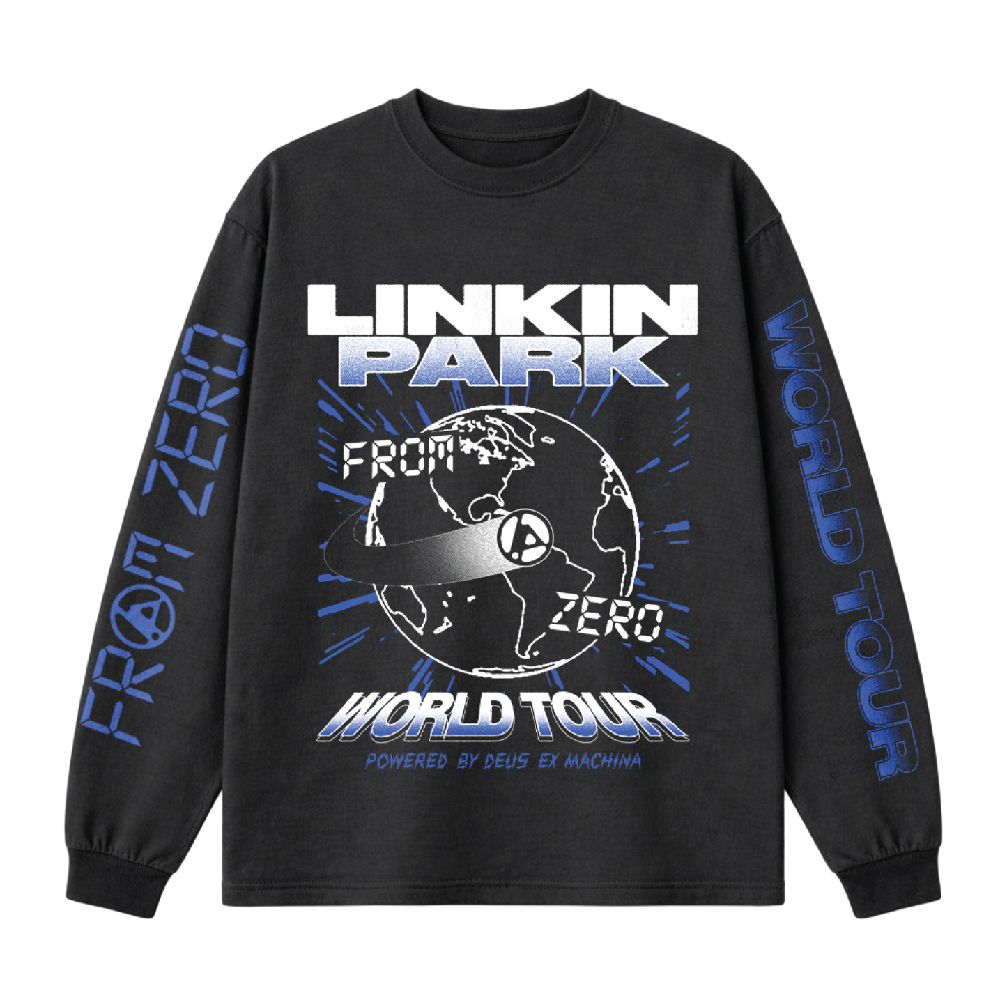 LP x DEUS FZ Countdown Black Long Sleeve Tee