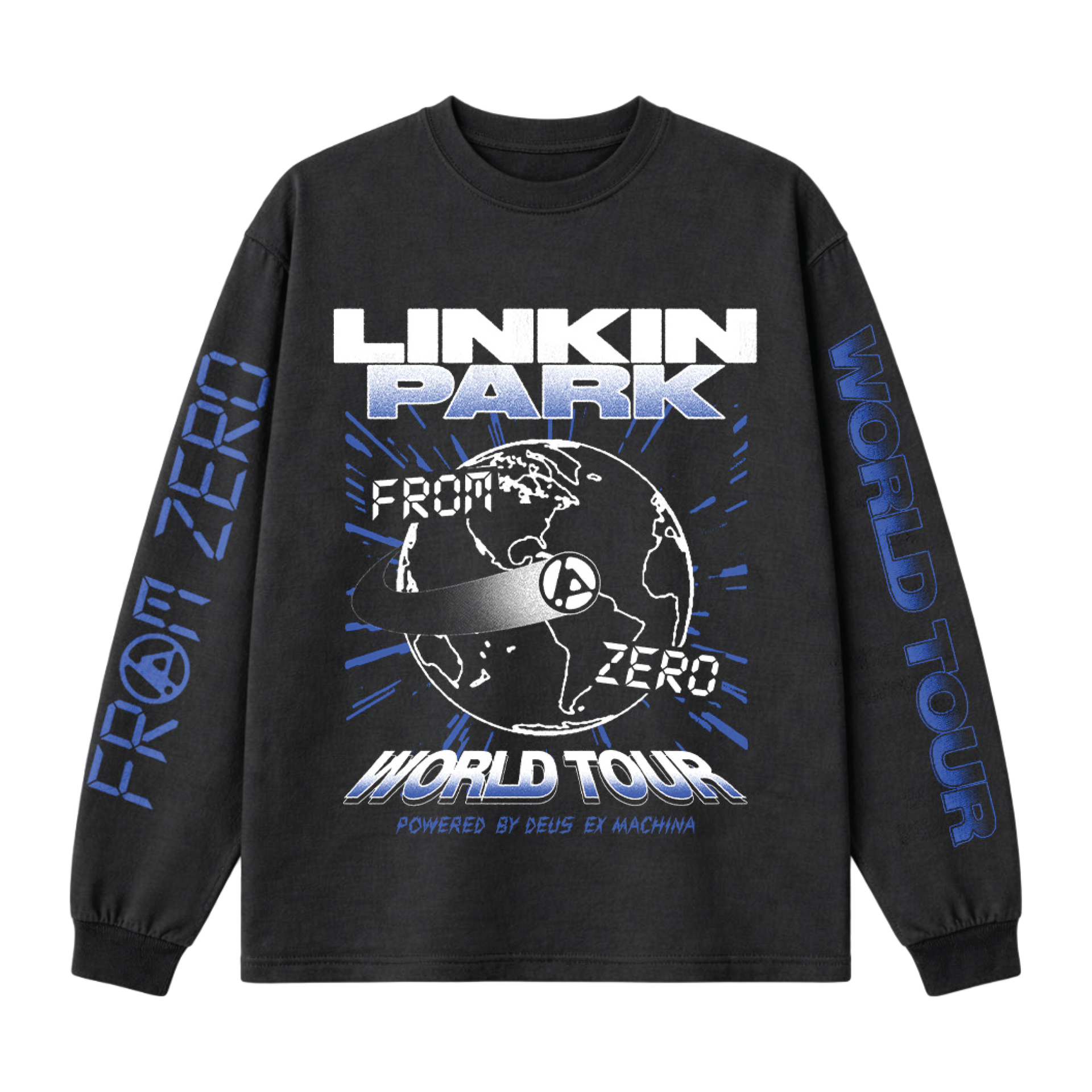 LP x DEUS FZ Countdown Black Long Sleeve Tee – Linkin Park EU