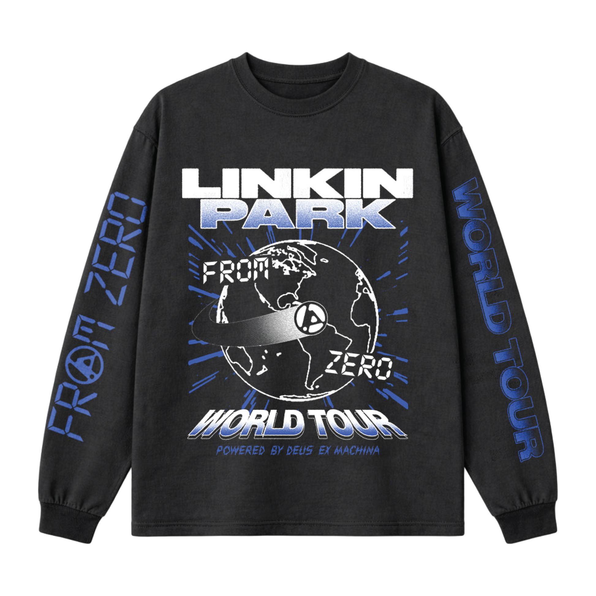 LINKIN PARK ロンT LP x DEUS FZ Countdown Black Long Sleeve Tee – Linkin Park EU